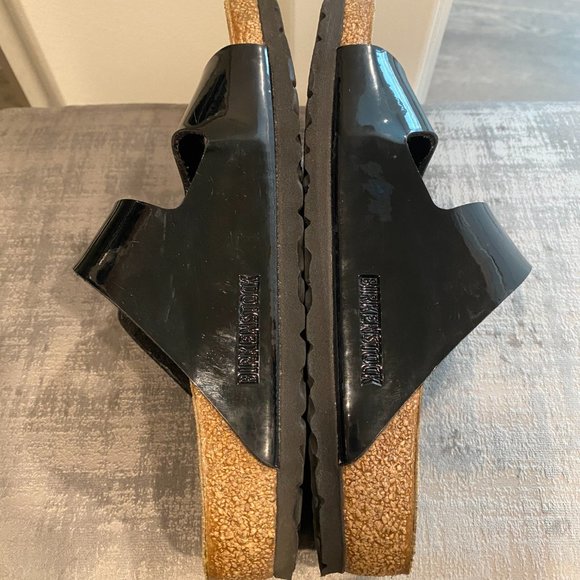 Birkenstock Arizona Sandals in Black Patent Leather - Birko-Flor - Picture 9 of 10